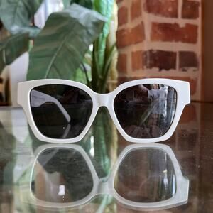 GIVENCHY GV40037F White Acetate Square Sunglasses